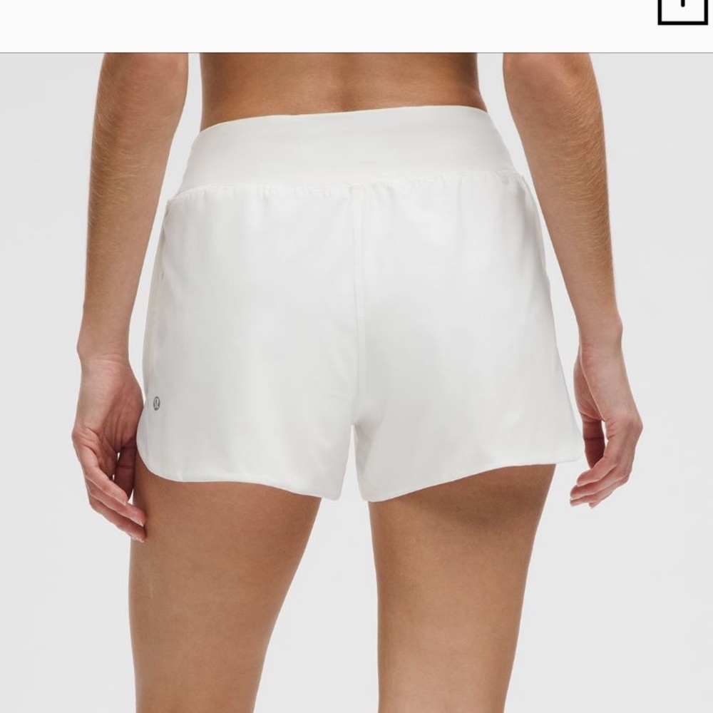Fast and Free High-Rise Classic-Fit Split Short 3" White - Picture 2 of 8